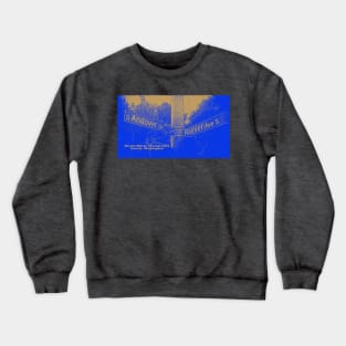 Andover Street & Rainier Avenue, Seattle, Washington by Mistah Wilson Crewneck Sweatshirt